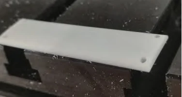 Fig. 8 Finished product after milling the lower surface
