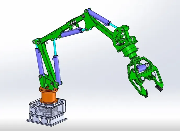 Design of Multi-Degree-of-Freedom Robotic Arm Structure and Motion Control System for Intelligent Manufacturing