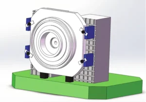 Figure 1. Schematic diagram of workbench clamping